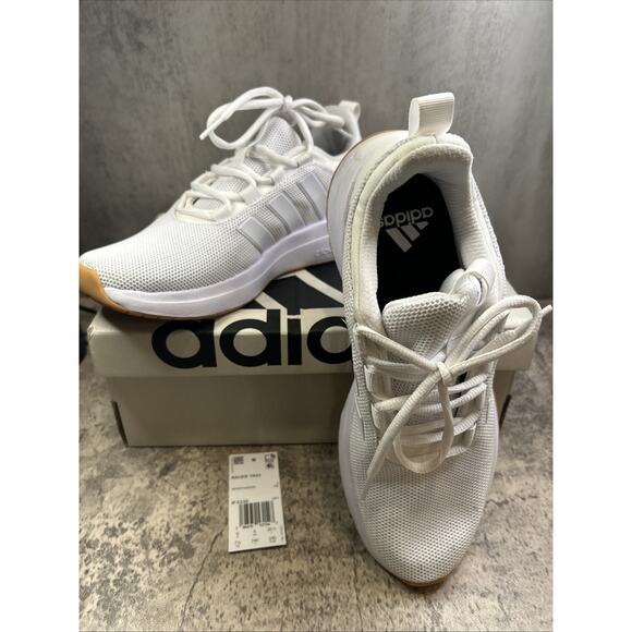 Adidas Racer Tr23 Running Shoe Women’s Sz 7.5 Cloud form White - Picture 1 of 13